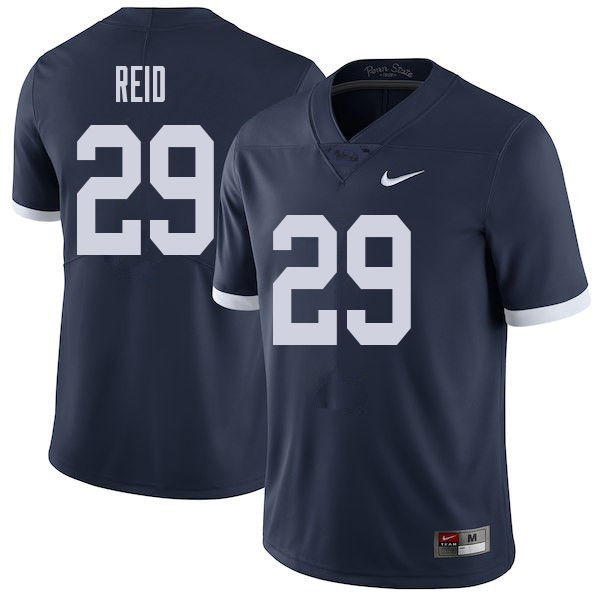 Men #29 John Reid Penn State Nittany Lions College Throwback Football Jerseys Sale-Navy